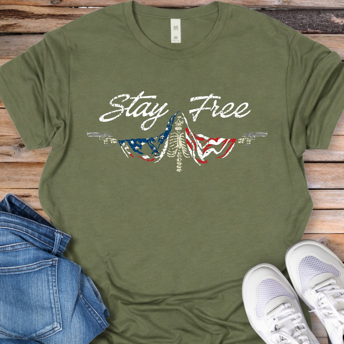 Stay Free Skeleton T-Shirt