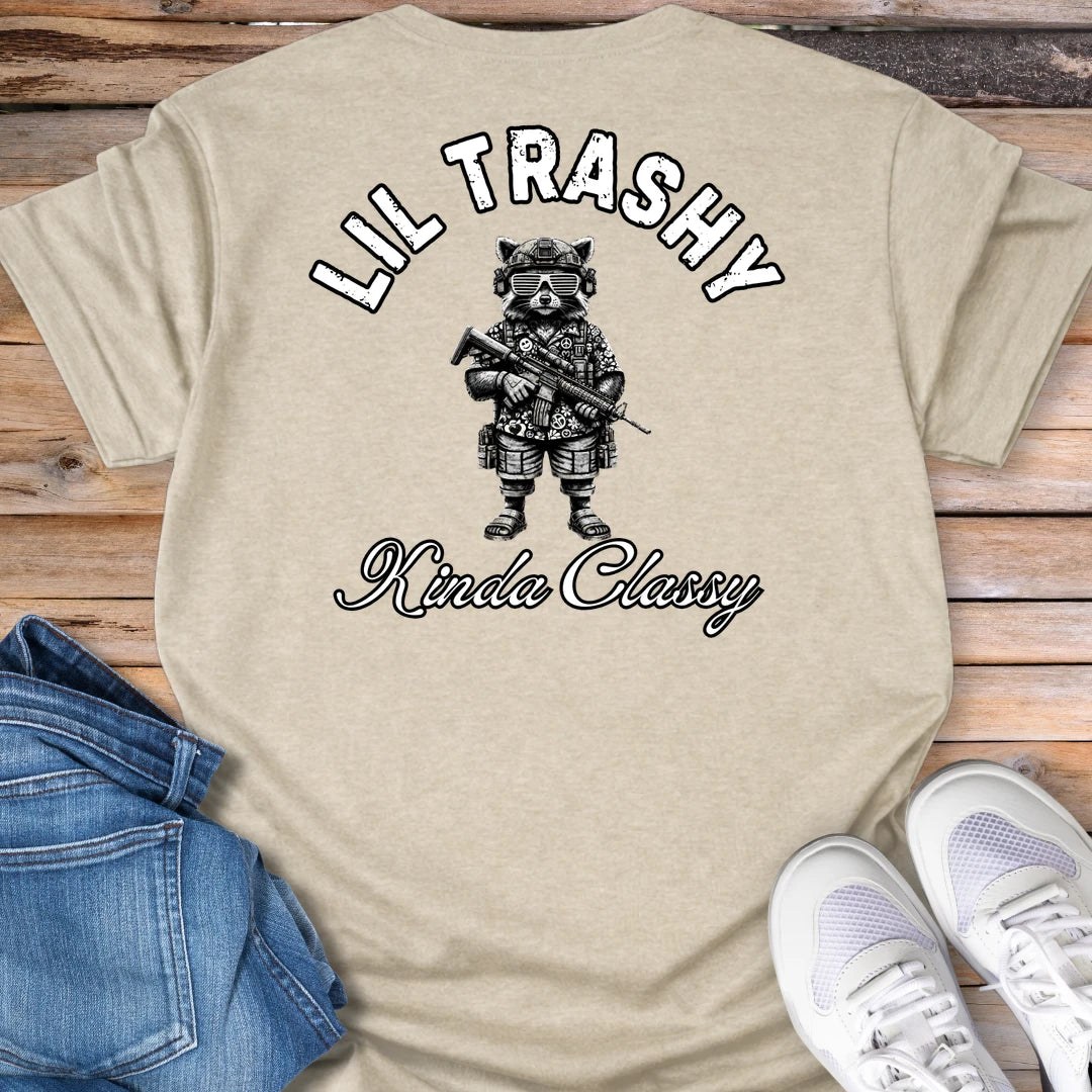 Lil Trashy Raccoon Graphic T-Shirt