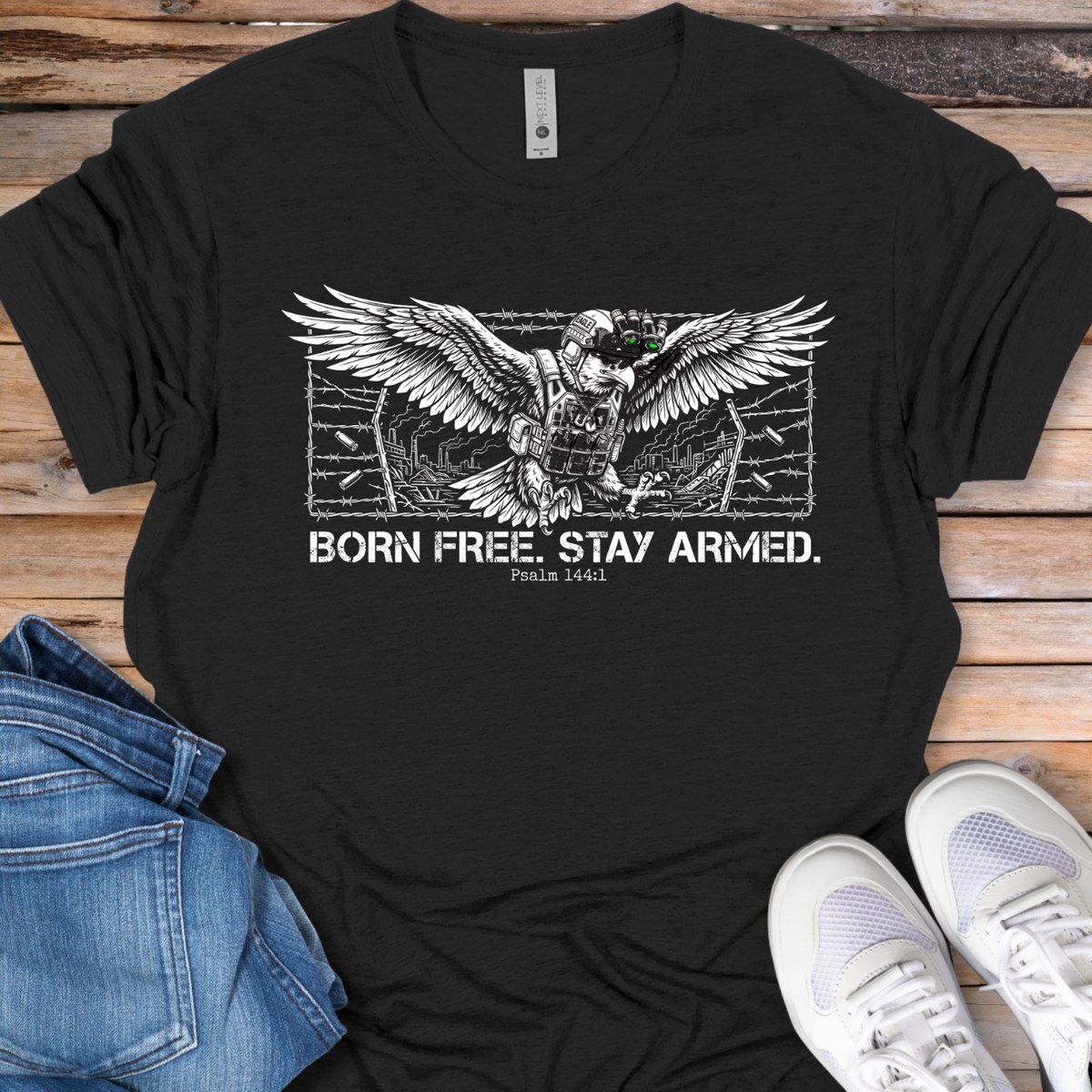 Born Free, Stay Armed Eagle T-Shirt