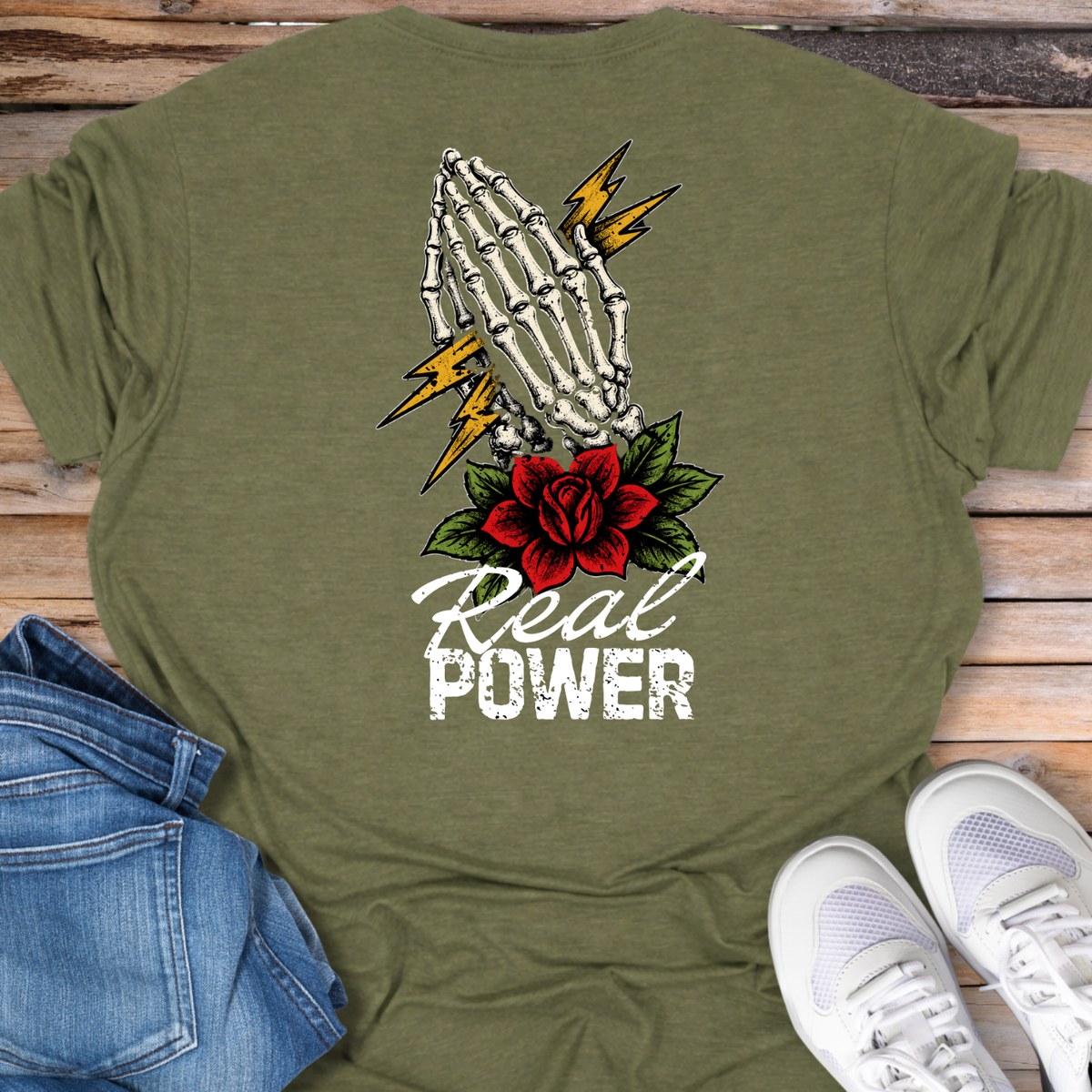 Real Power Prayer Hands T-Shirt