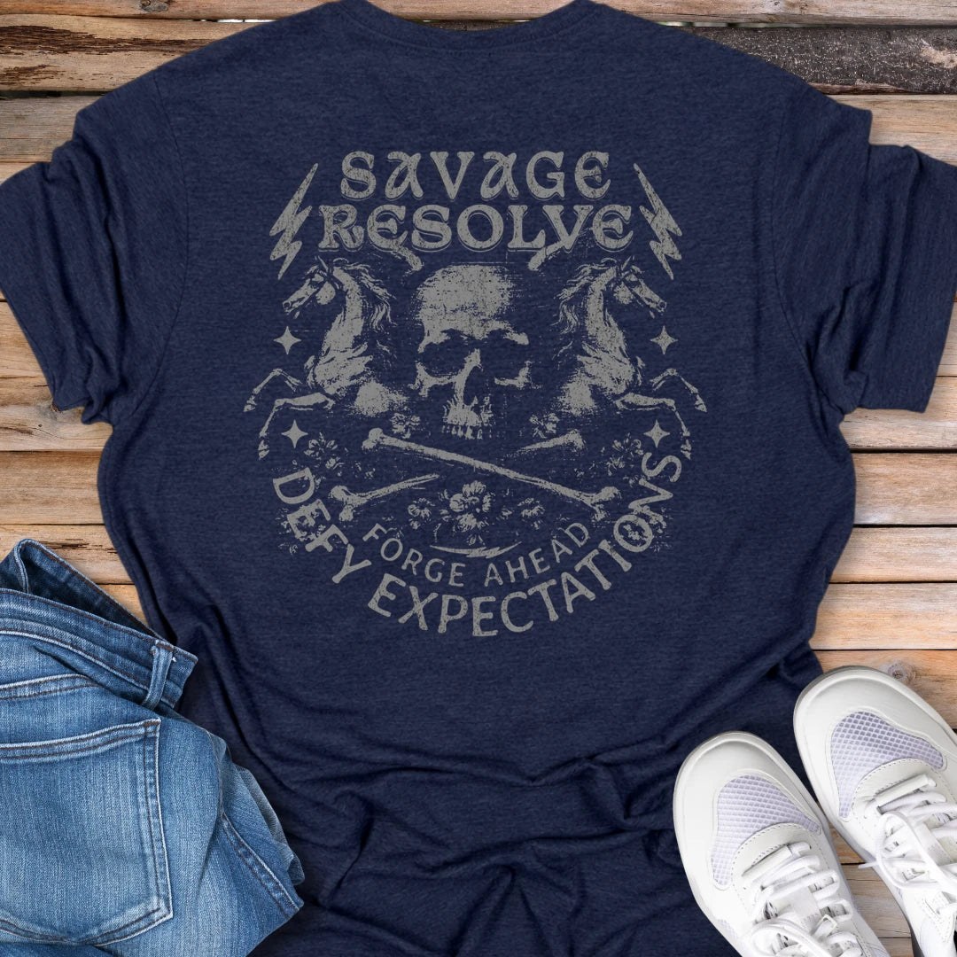 Savage Resolve Skull T-Shirt