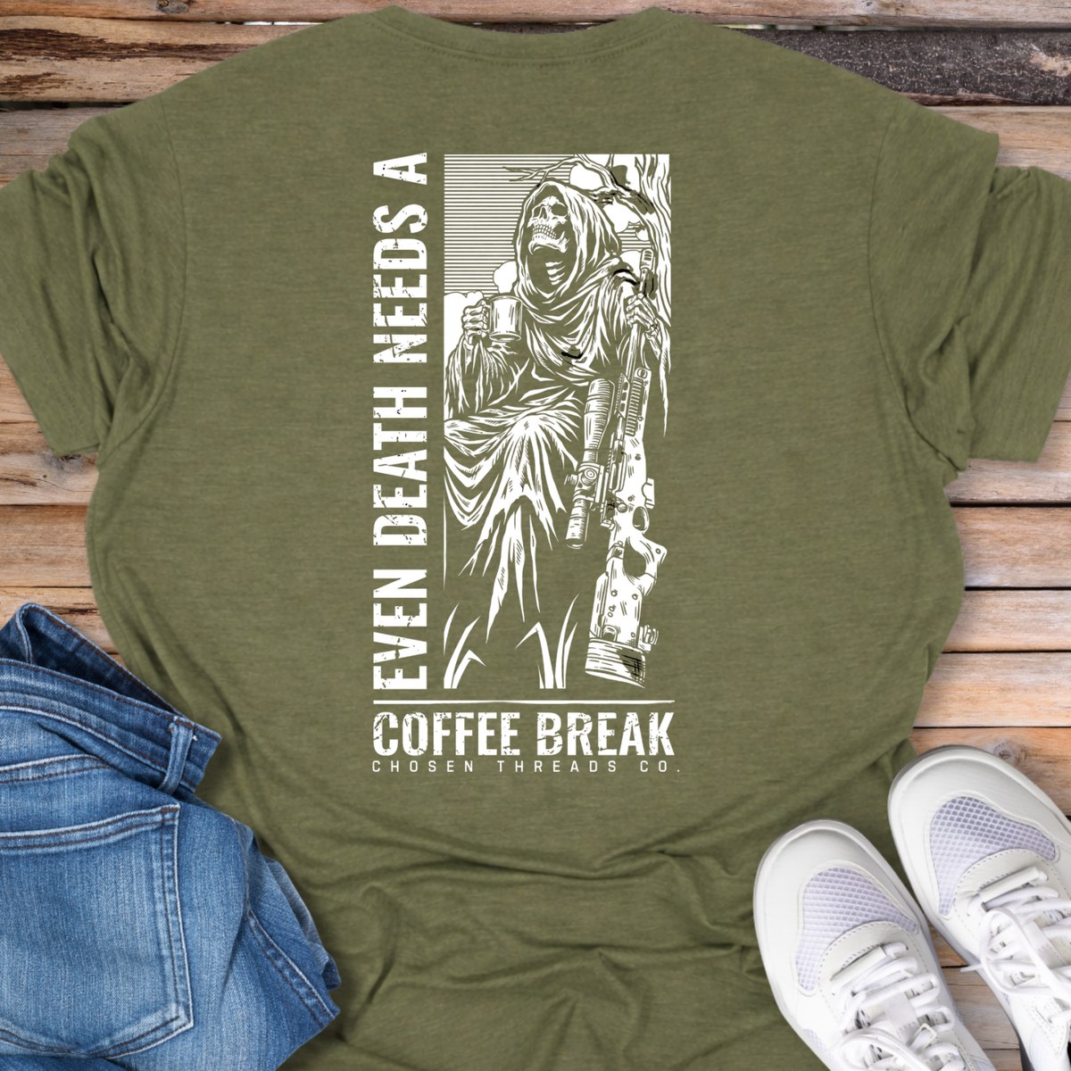 Death Reaper Coffee Break T-Shirt