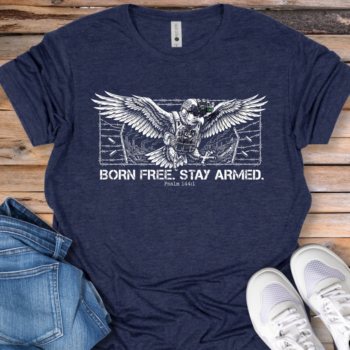 Born Free, Stay Armed Eagle T-Shirt