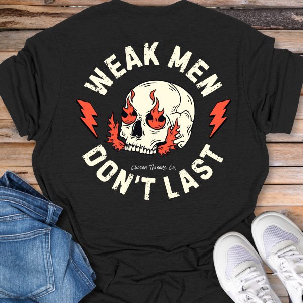 Weak Men Don't Last Skull Flame T-Shirt