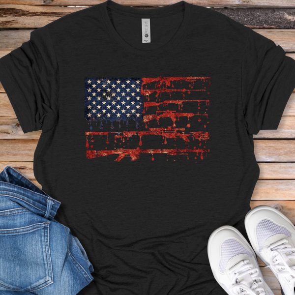 American Gun Flag T‑Shirt