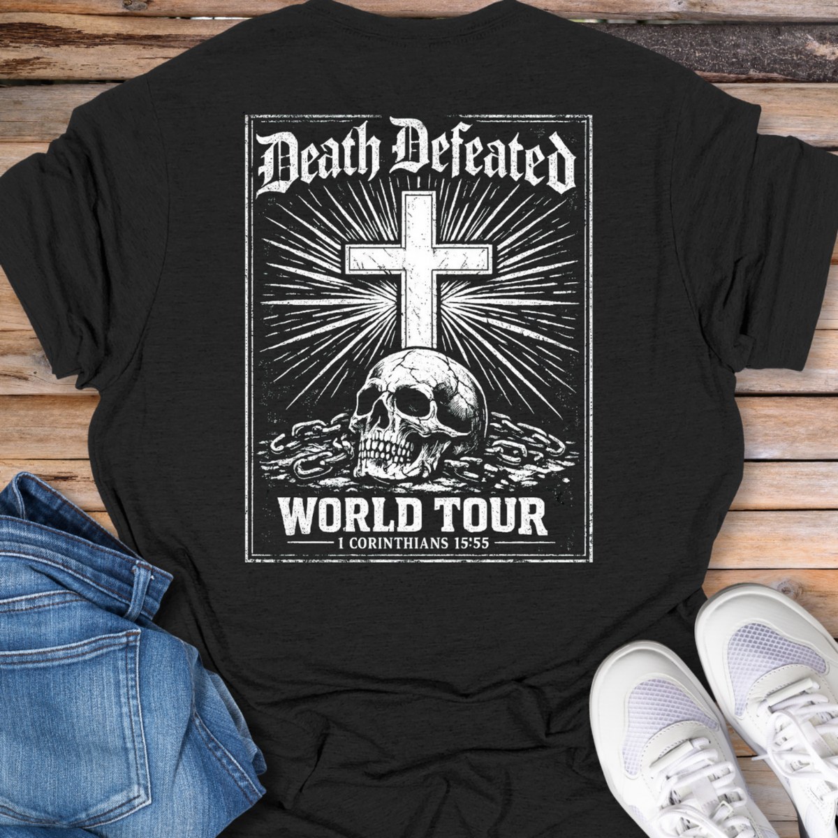 Death Defeated Skull & Cross World Tour T-Shirt