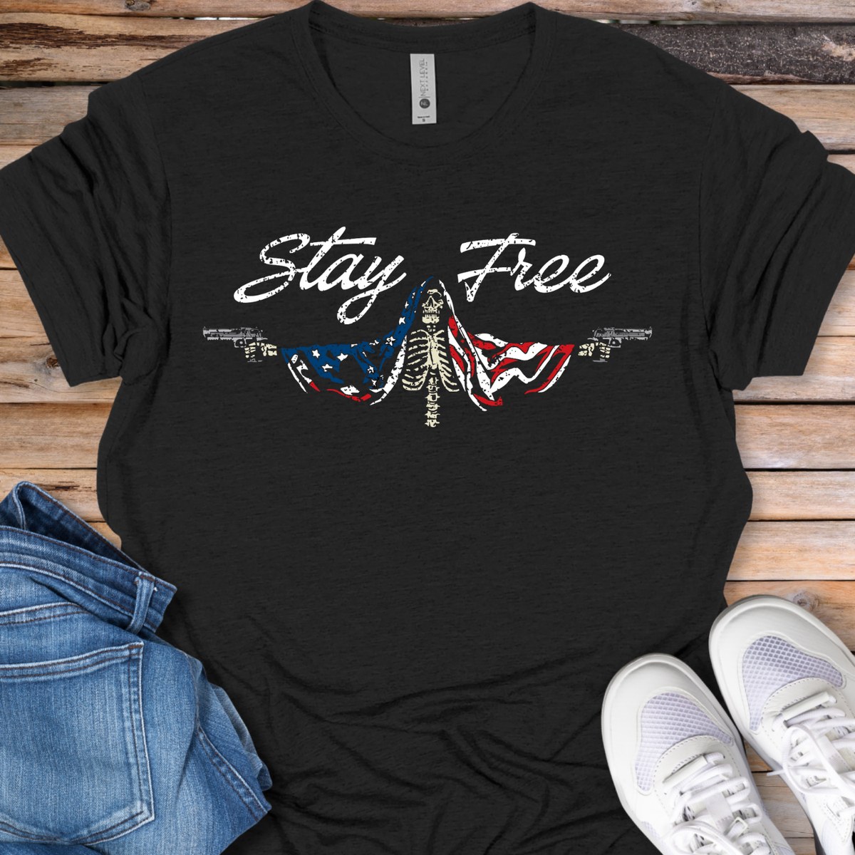 Stay Free Skeleton T-Shirt
