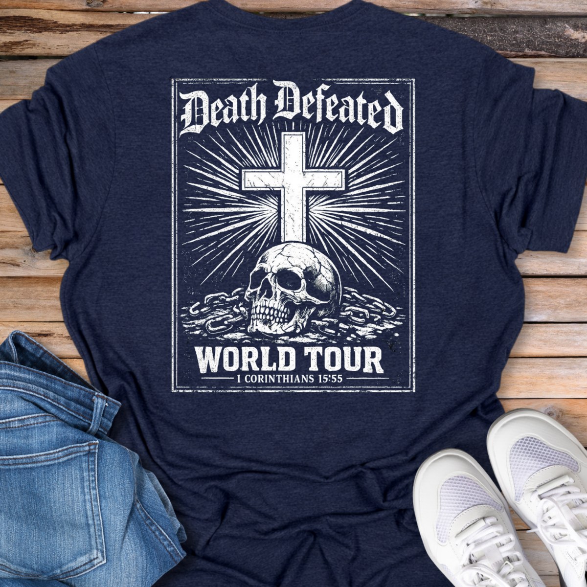 Death Defeated Skull & Cross World Tour T-Shirt