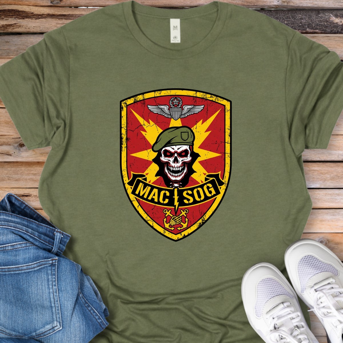 MAC/SOG Skull Patch T-Shirt