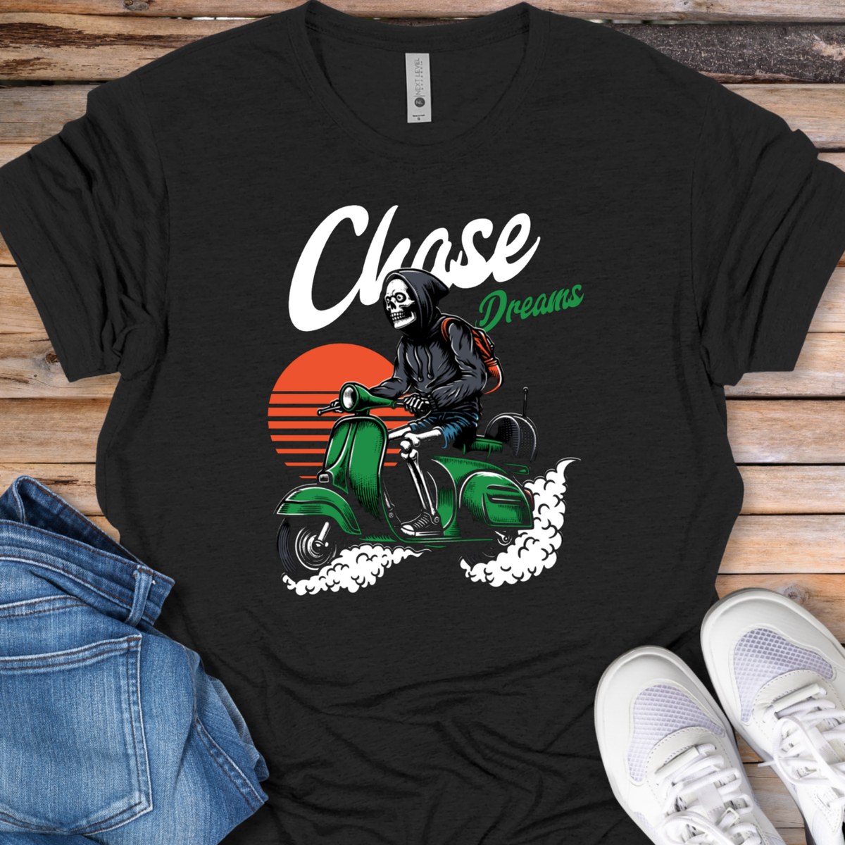 Chase Dreams Scooter Rider T-Shirt