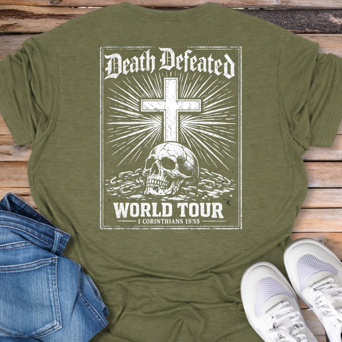 Death Defeated Skull & Cross World Tour T-Shirt