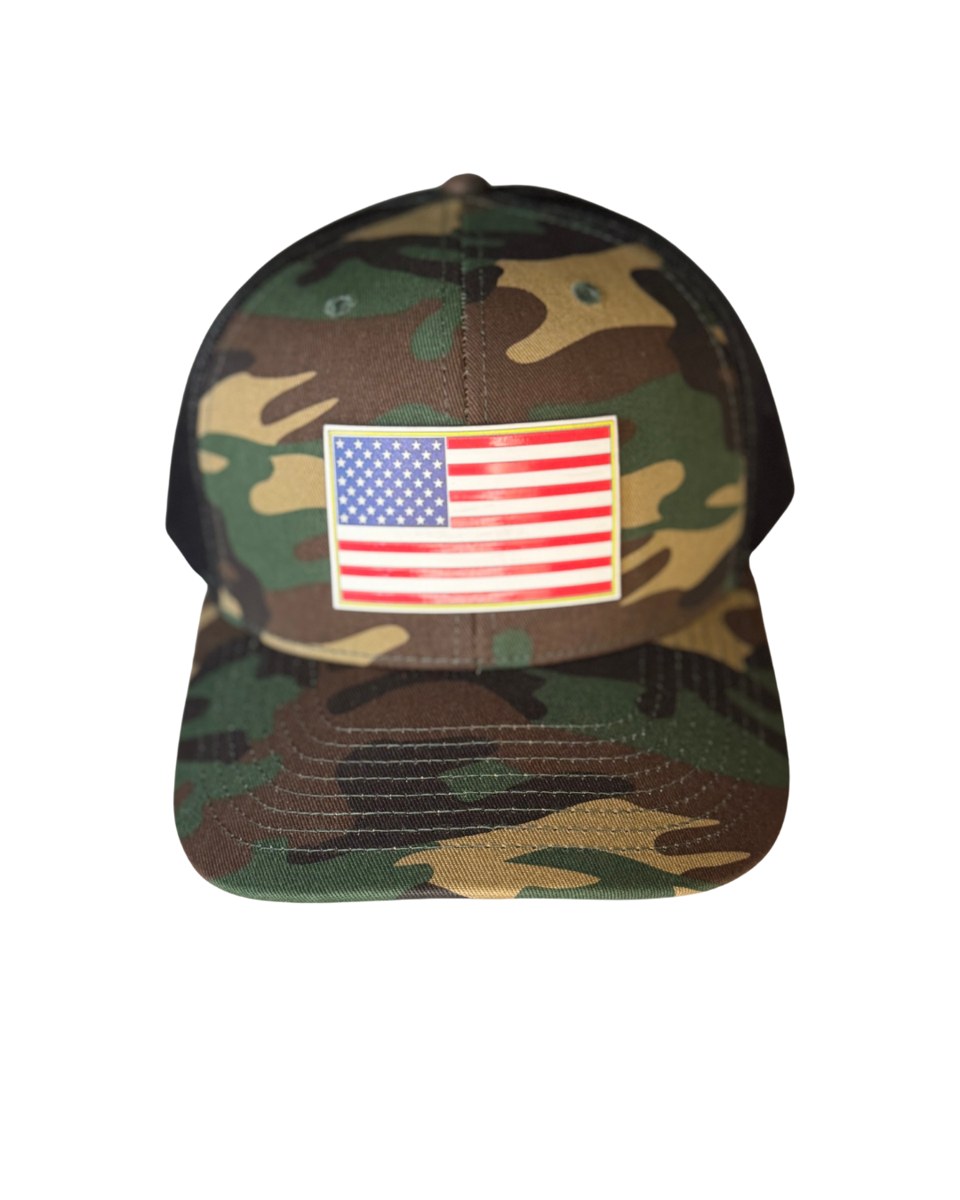 American Flag Snapback Hat