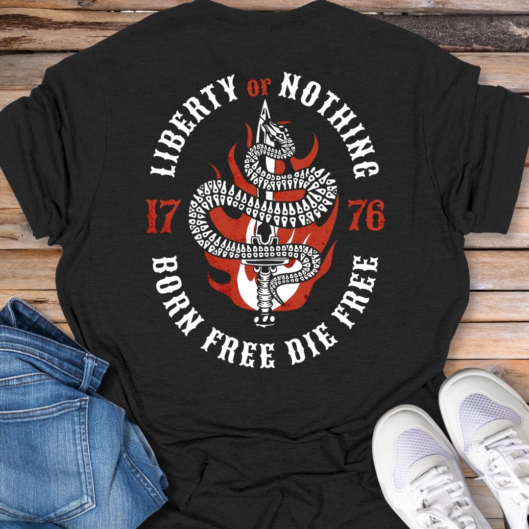Liberty or Nothing Snake Graphic T-Shirt