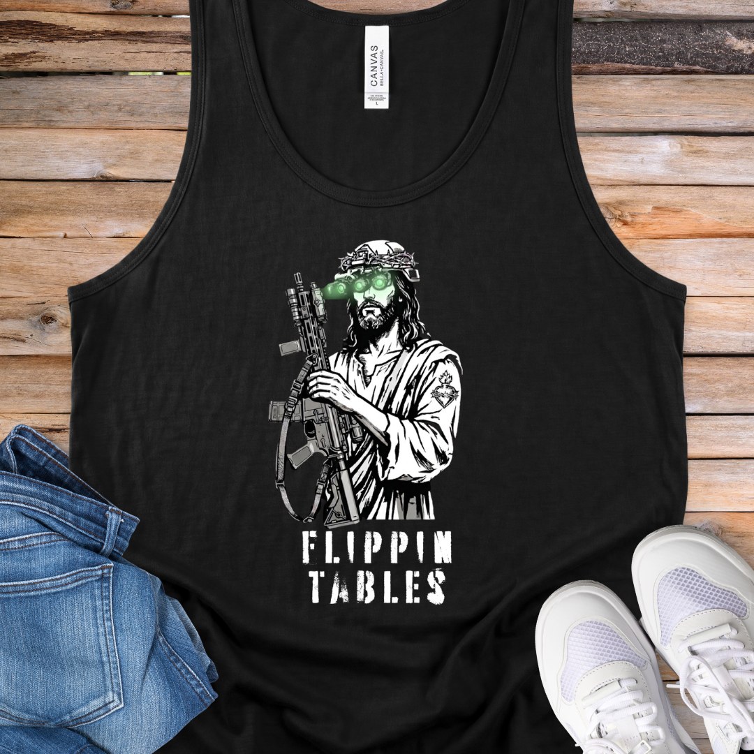 Flippin Tables Graphic Tank Top
