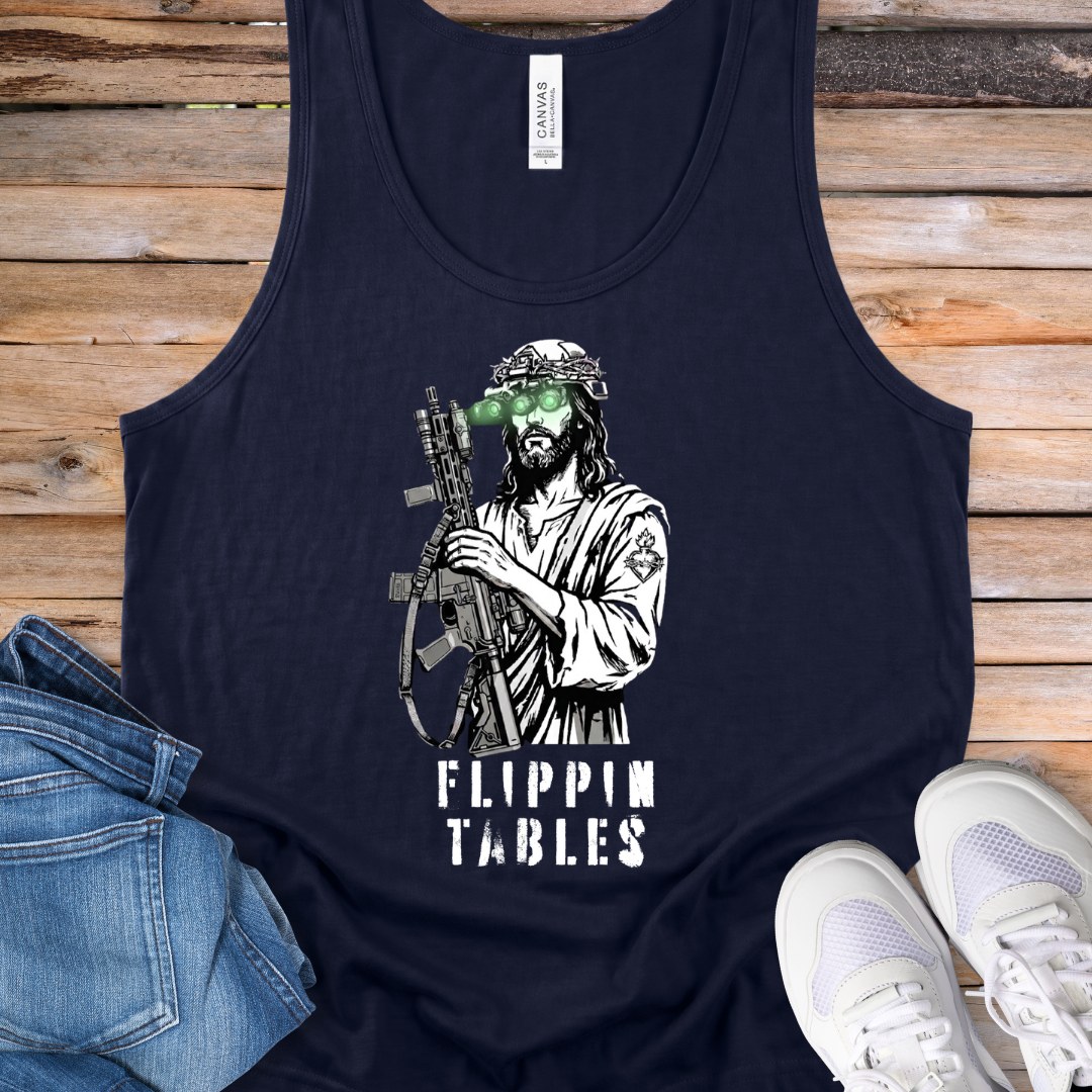 Flippin Tables Graphic Tank Top