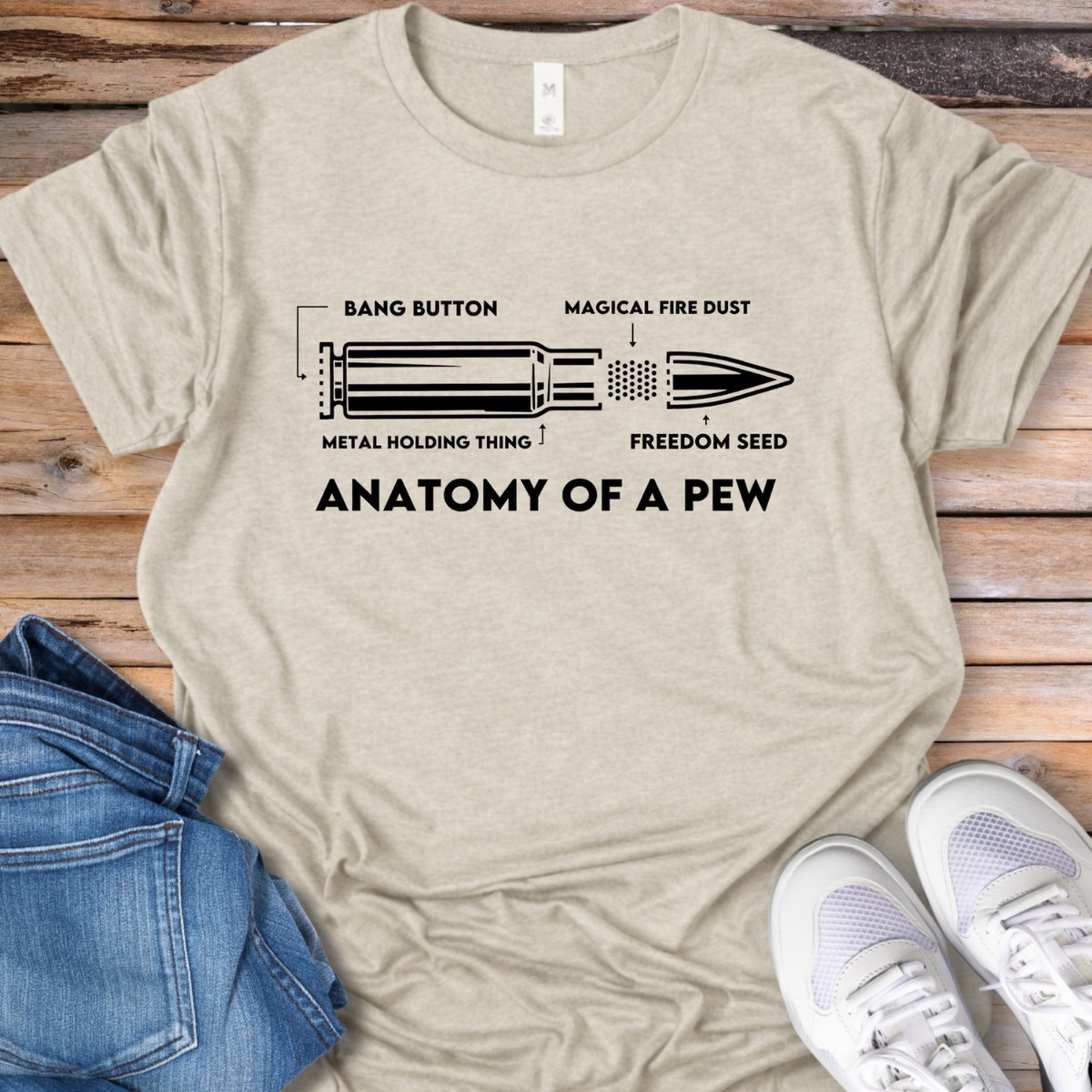 Anatomy of a Pew T-Shirt