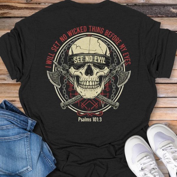 See No Evil Skull T-Shirt