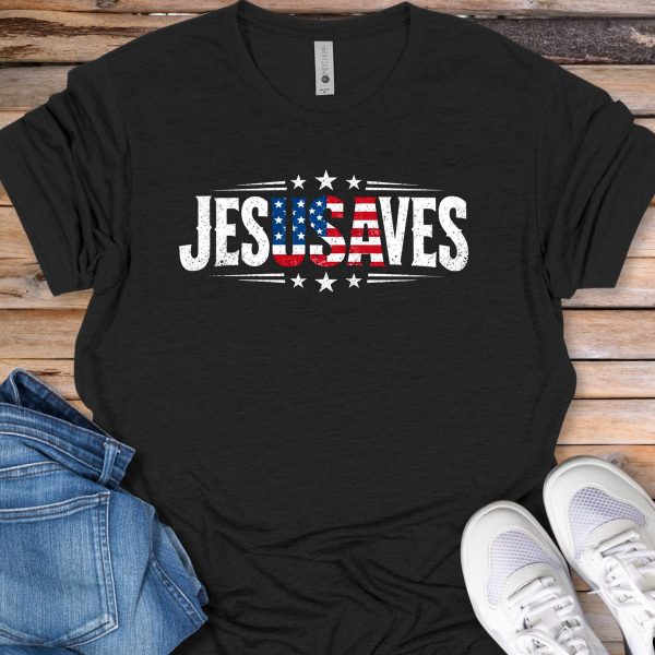 Jesus Saves Patriotic T-Shirt
