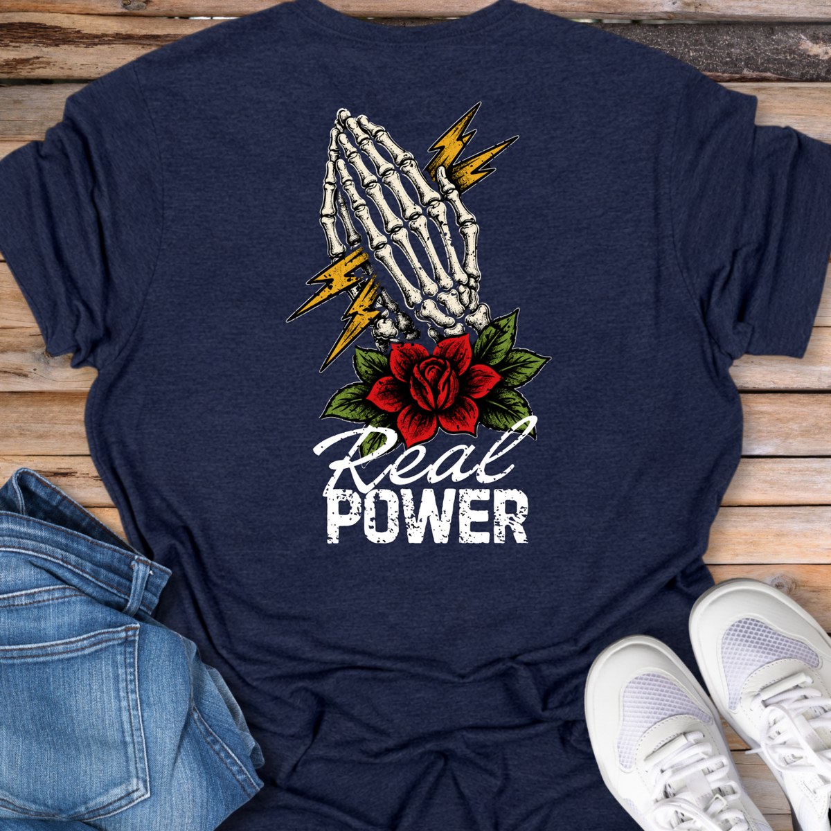 Real Power Prayer Hands T-Shirt