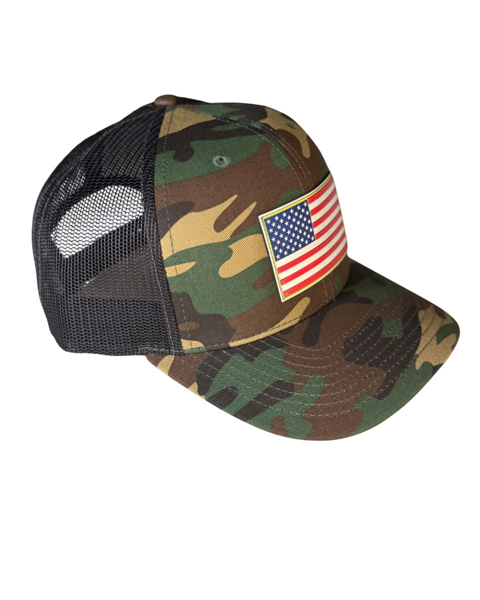 American Flag Snapback Hat