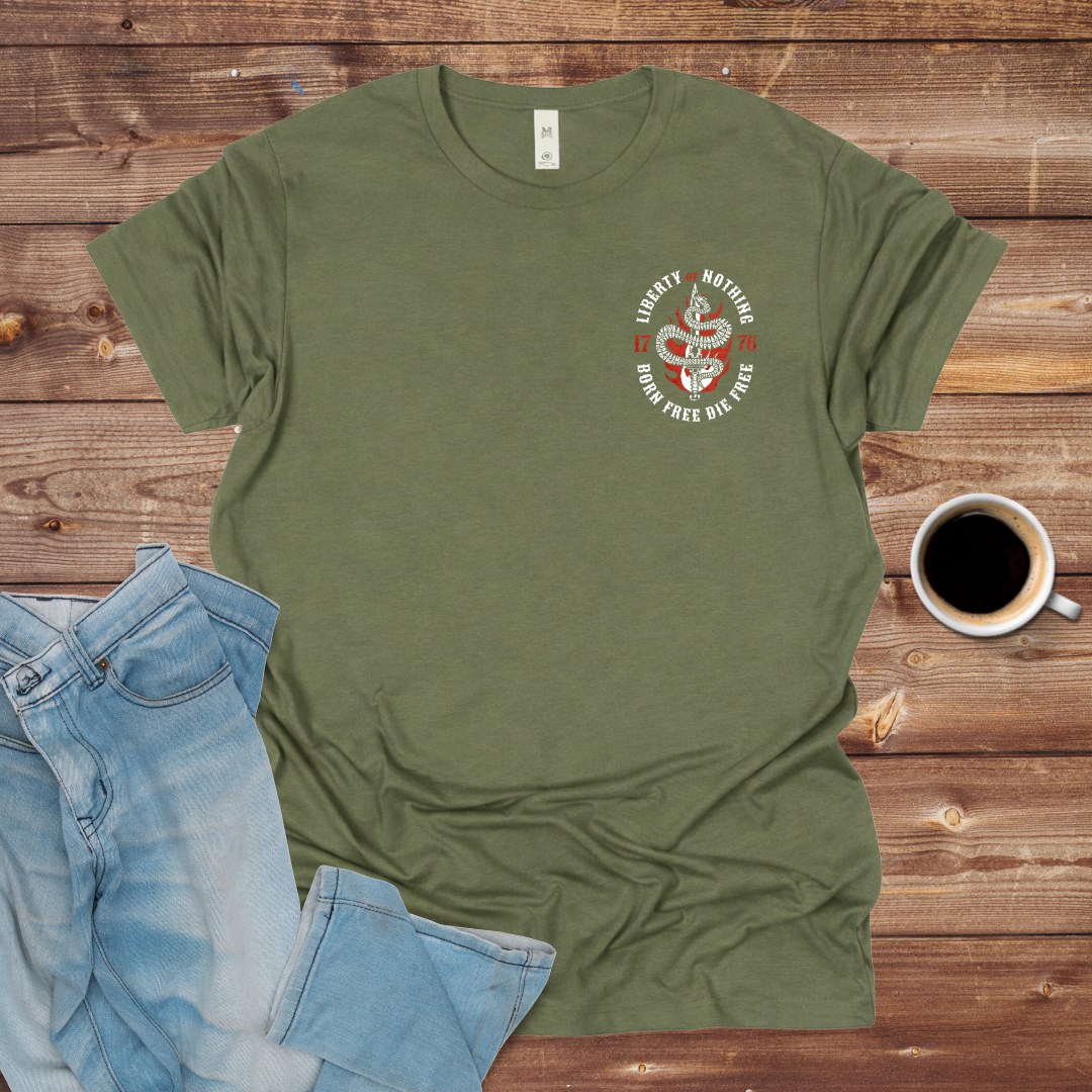 Liberty or Nothing Snake Graphic T-Shirt