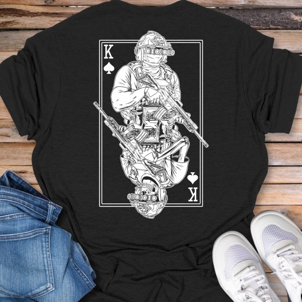 Tactical King Playing Card T-Shirt