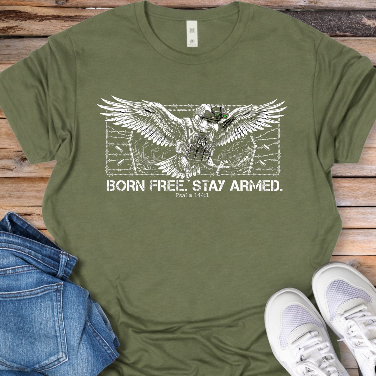 Born Free, Stay Armed Eagle T-Shirt
