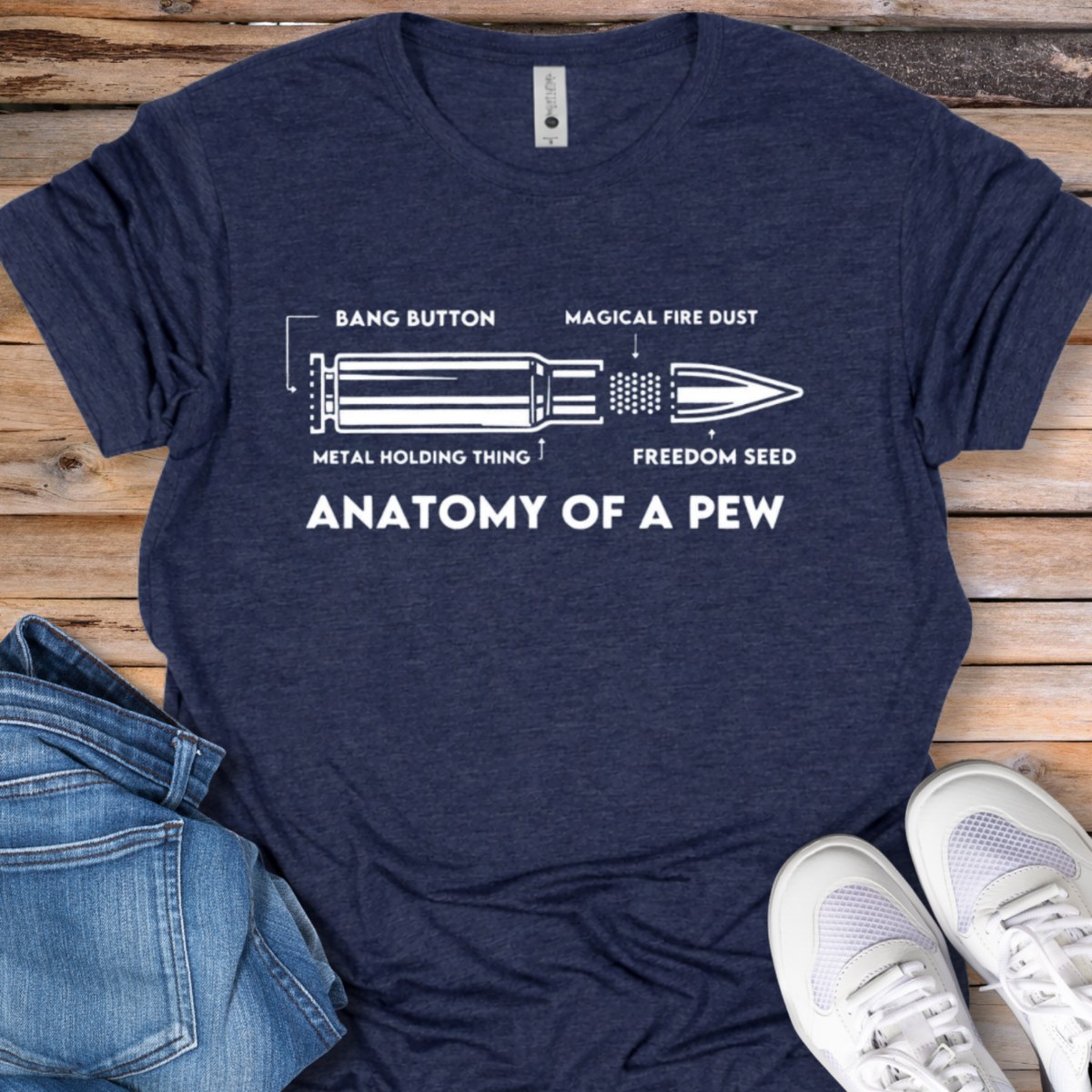 Anatomy of a Pew T-Shirt