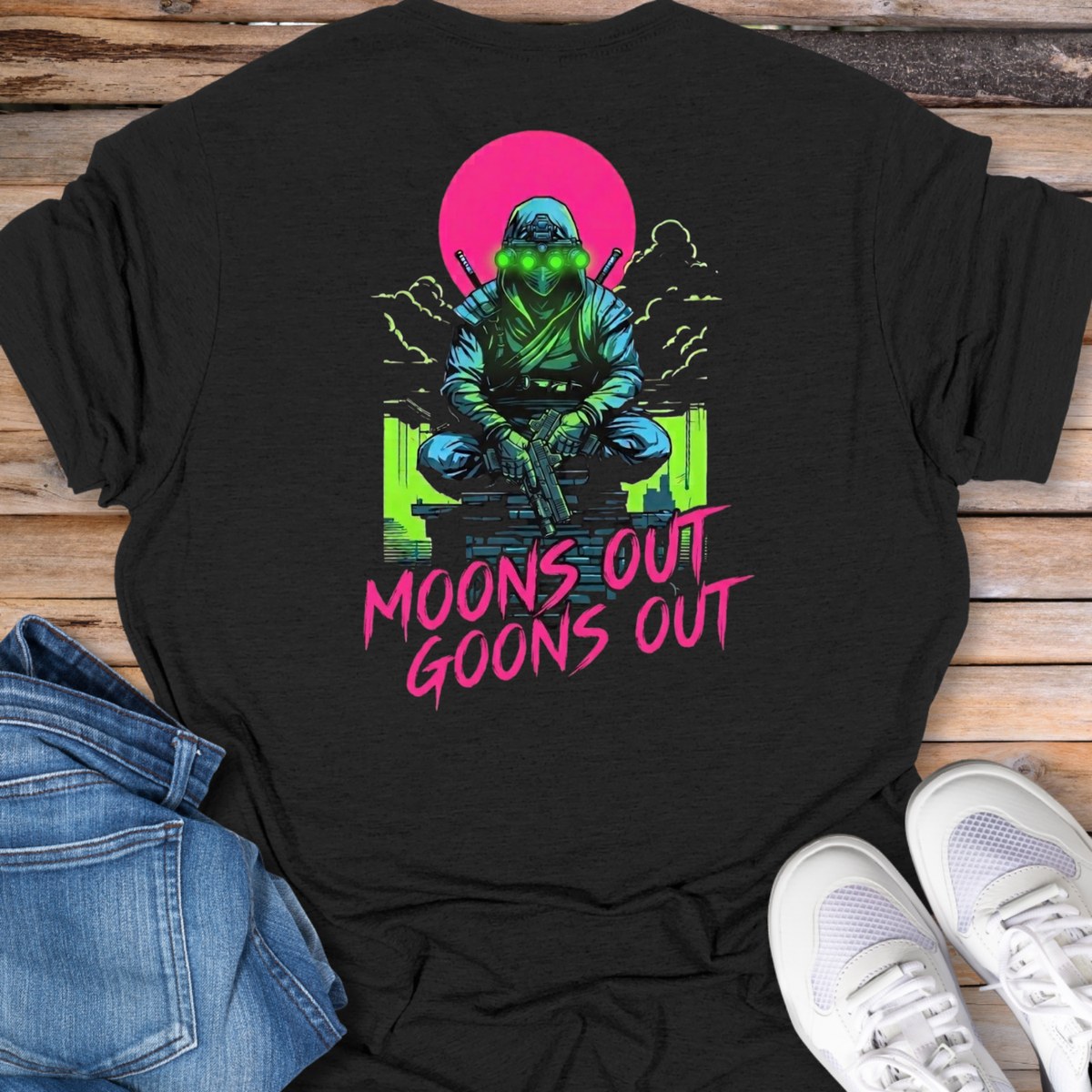 Moons Out Goons Out Neon T-Shirt