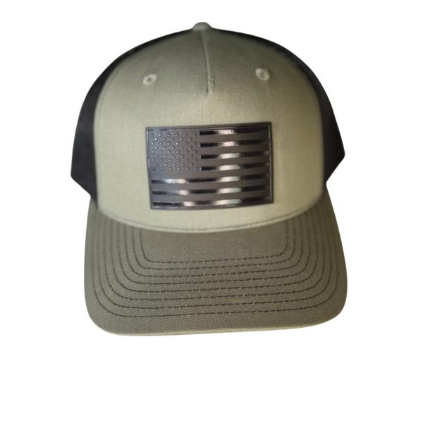 Blacked Out American Flag Snapback Hat