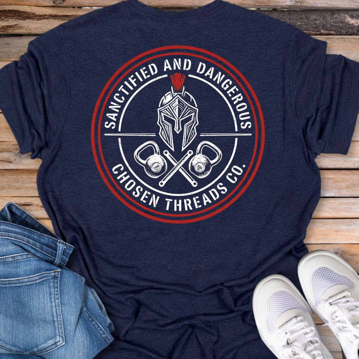 Sanctified & Dangerous Spartan T-Shirt