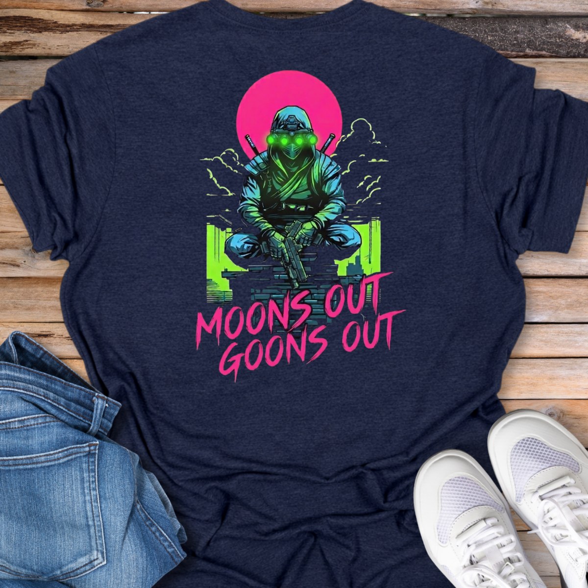 Moons Out Goons Out Neon T-Shirt