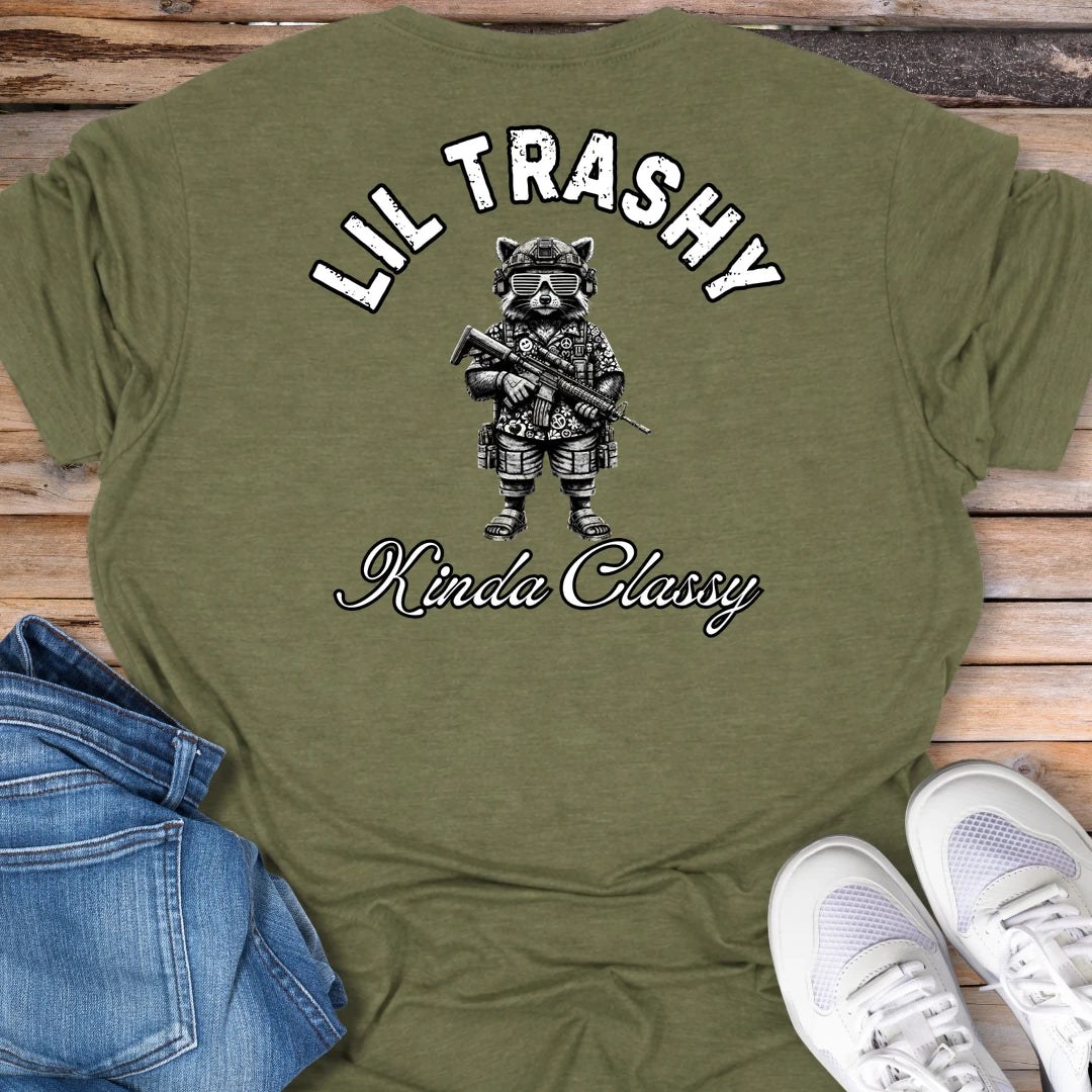 Lil Trashy Raccoon Graphic T-Shirt