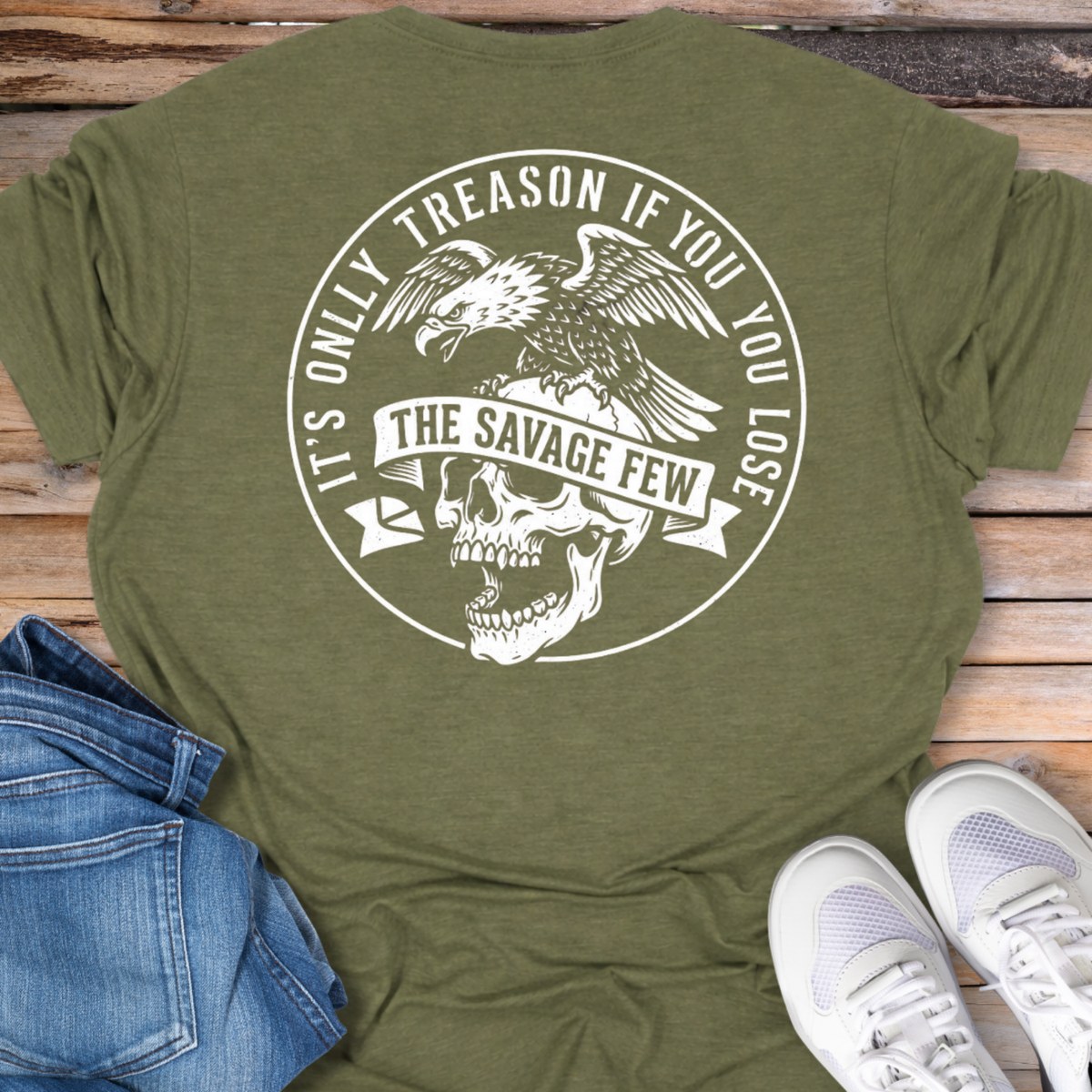 Savage Few Skull & Eagle T-Shirt